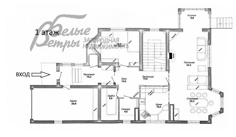 Дом Потапово к/п Южное Бутово id 167-821 планировка1