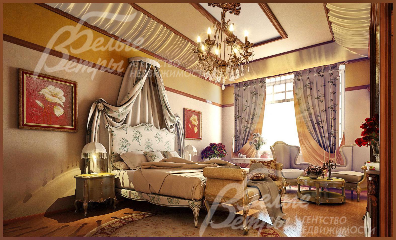 Визуализация главной спальни 30.4 кв.м