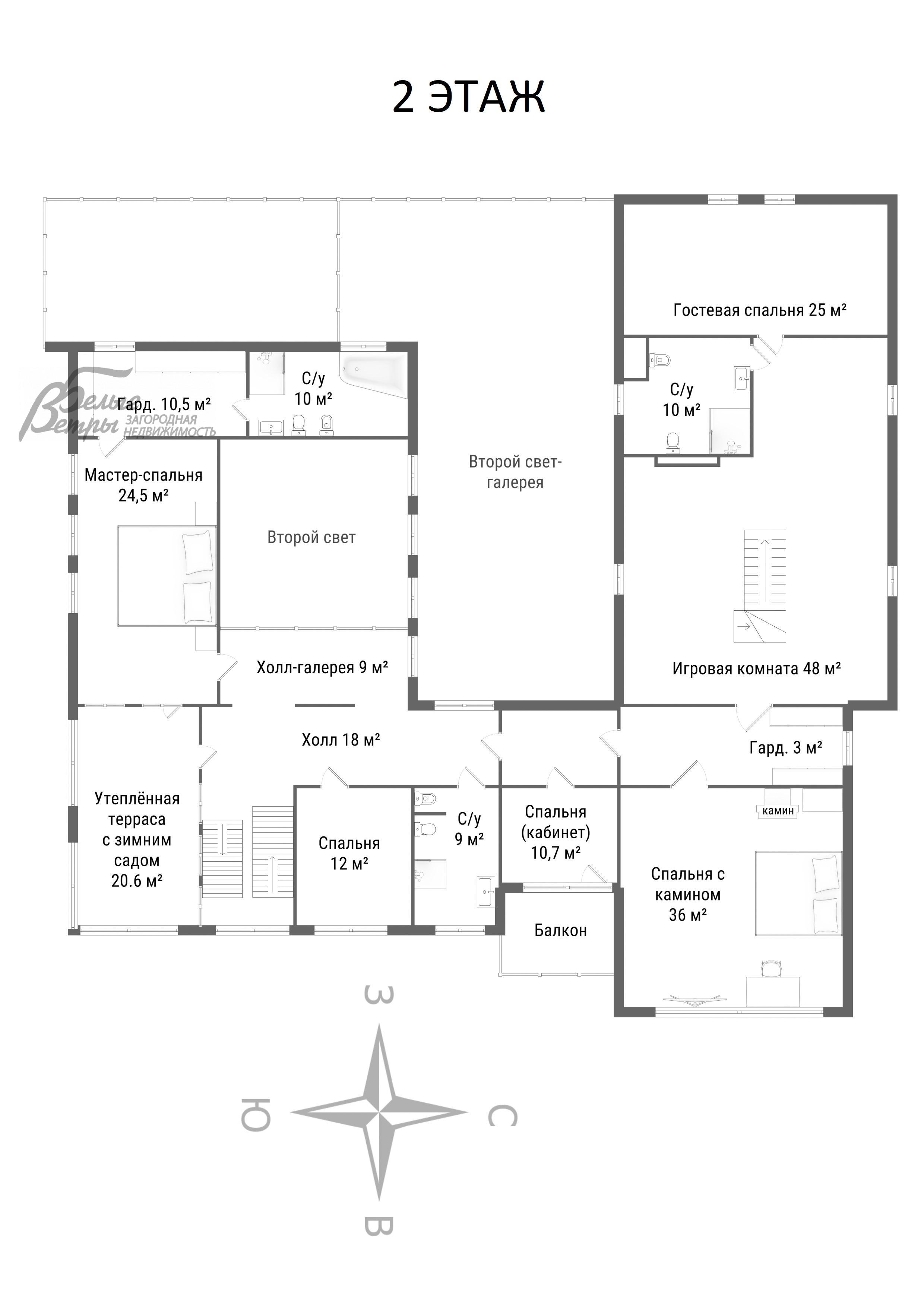 Дом Чароит КП Ватутинки id 520-410 планировка1