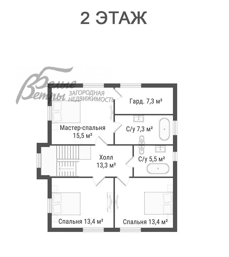 Дом Бородино Вилладж  id 742-109 планировка1