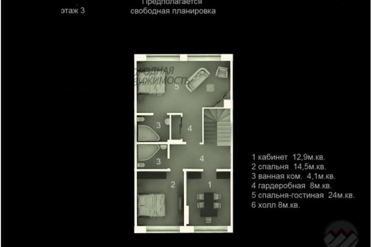 Таунхаус Заречье КП Троицк id 373-704 планировка2