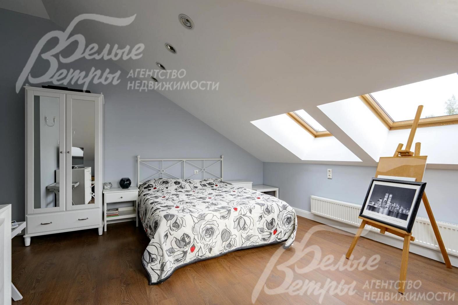 Спальня на мансардном этаже.