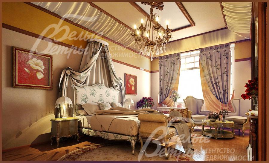 Визуализация главной спальни 30.4 кв.м