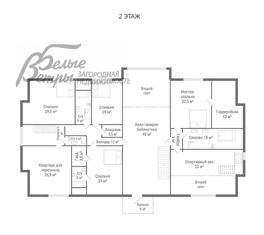 Дом Антоновка к/п Зименки id 171-826 планировка1