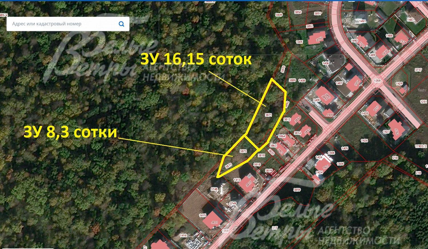 Участок у леса с хорошей транспортной доступностью