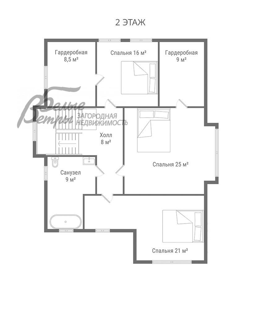 Дом Брехово  id 418-405 планировка1