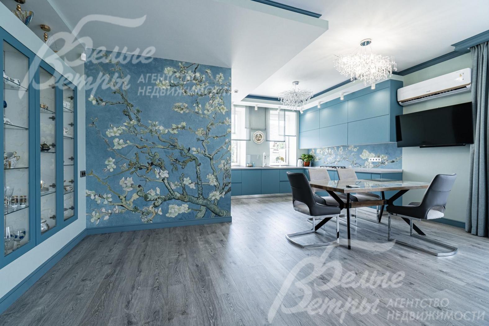 Кухня-столовая-гостиная 49 кв.м