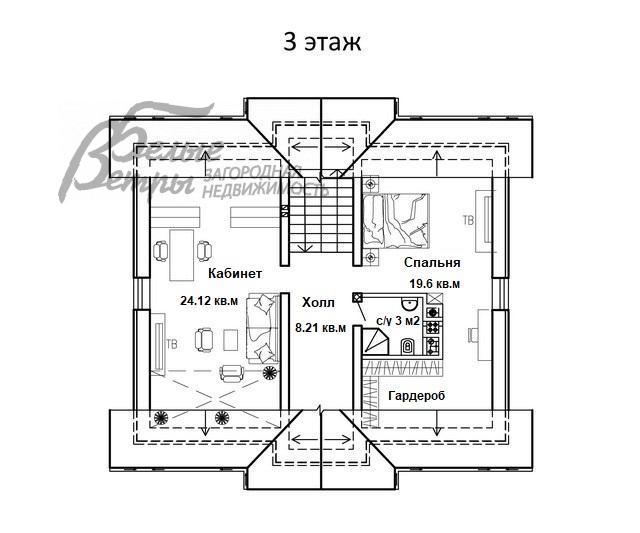 Дом в аренду Синергия КП Зименки id 535-003 планировка2