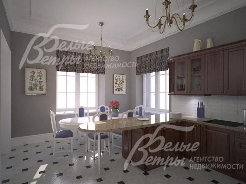 Кухня-столовая. Визуализация.