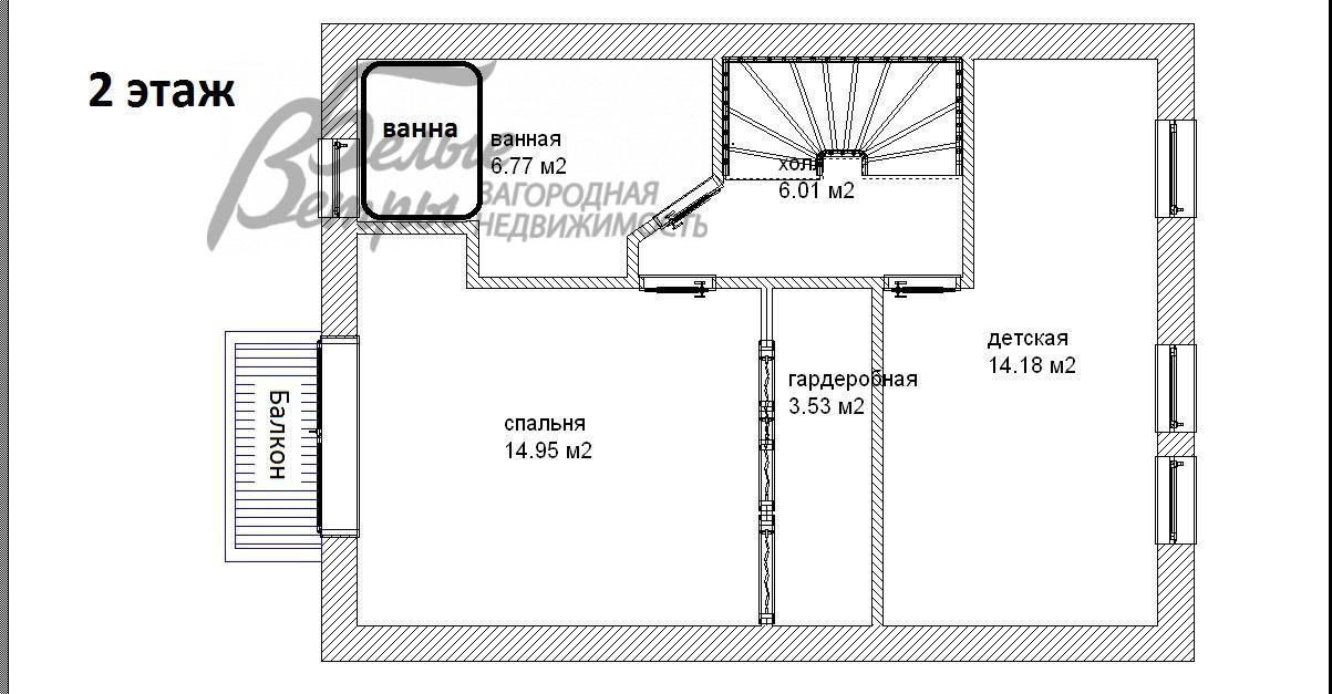 Таунхаус Марсель к/п Никольское id 586-703 планировка1