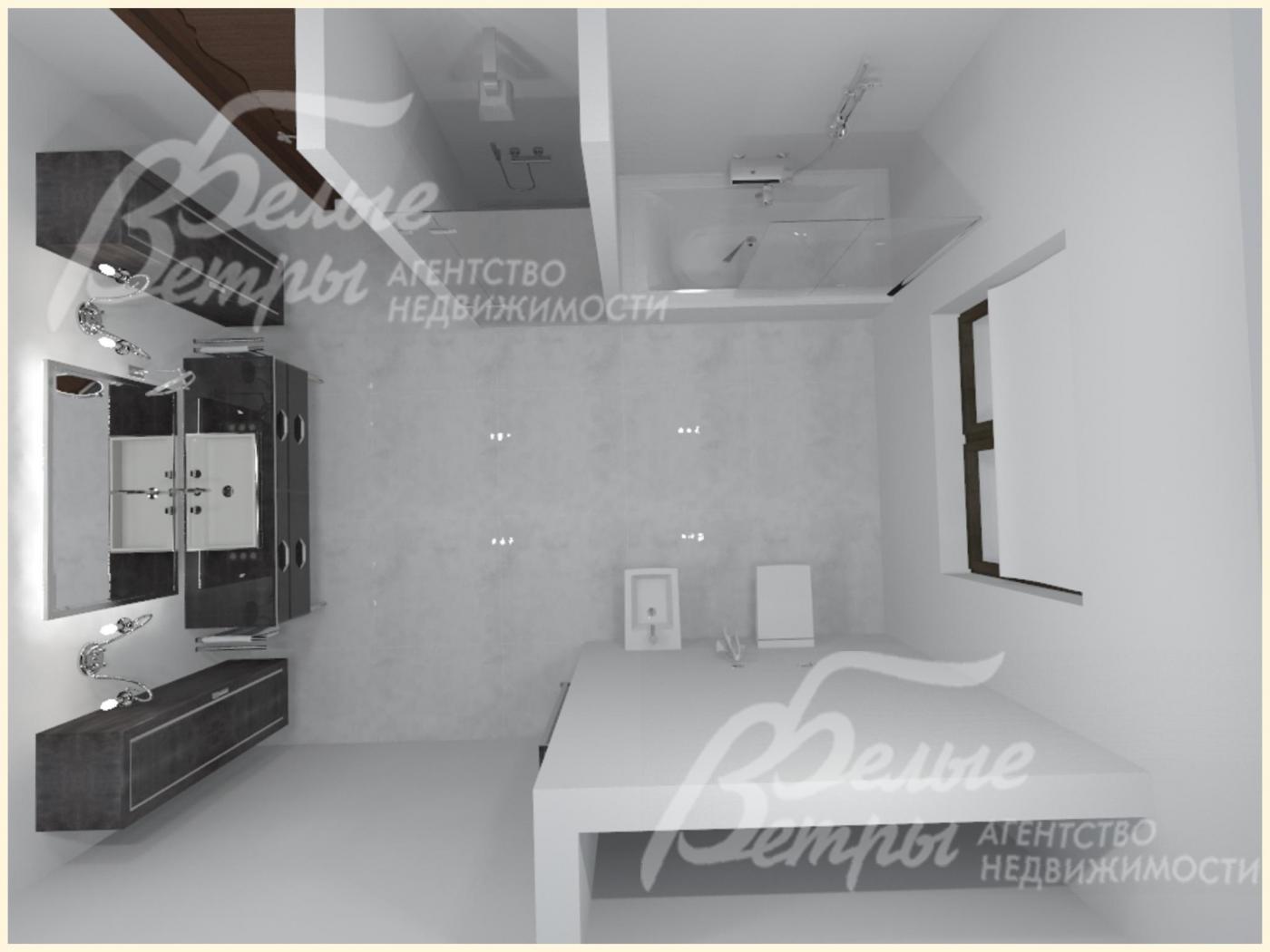 Визуализация: Санузел 2 этажа