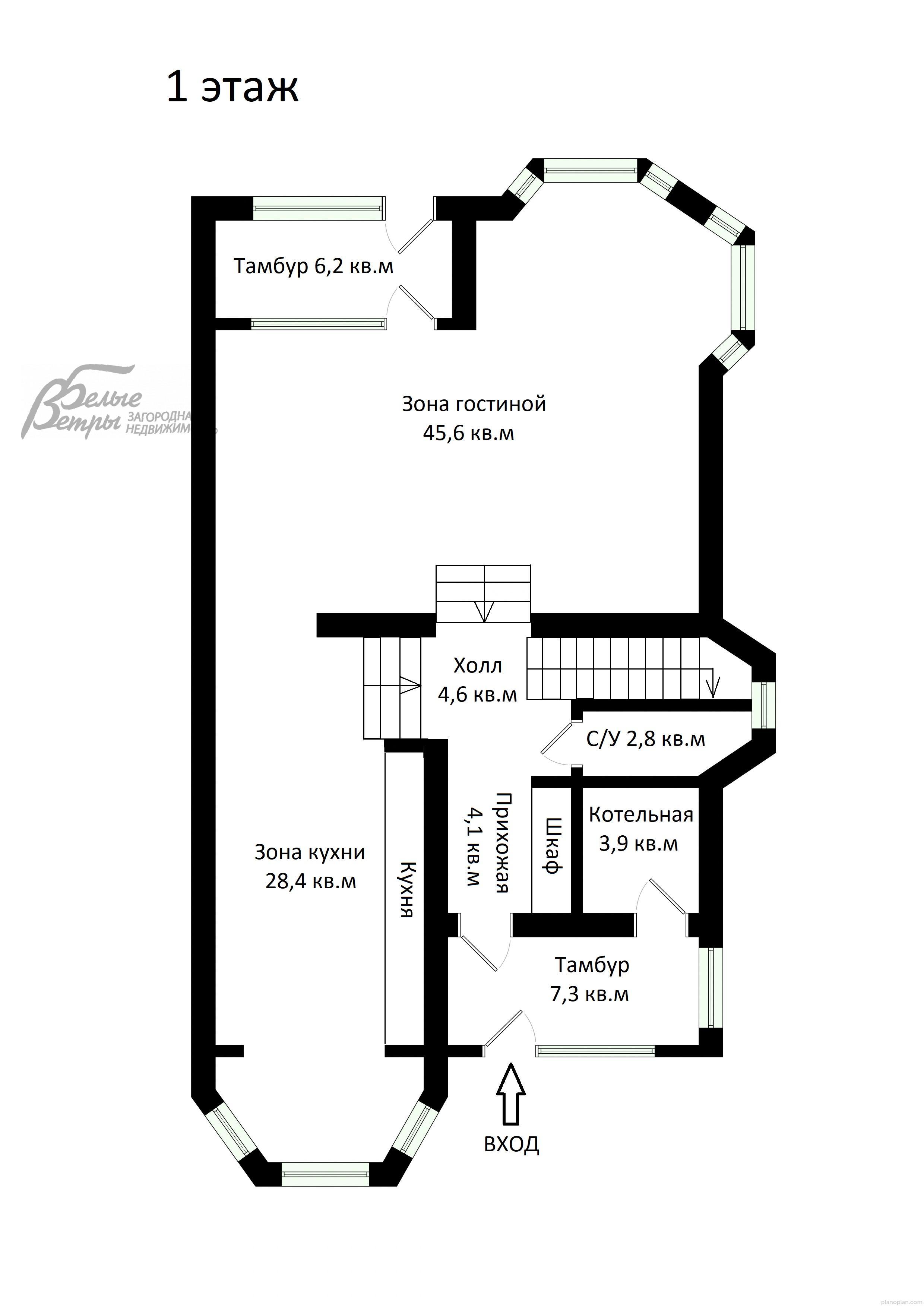 Таунхаус Дубровка ЖК Сосенки id 108-858 планировка0