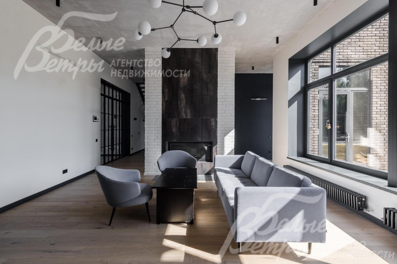 Гостиная с камином