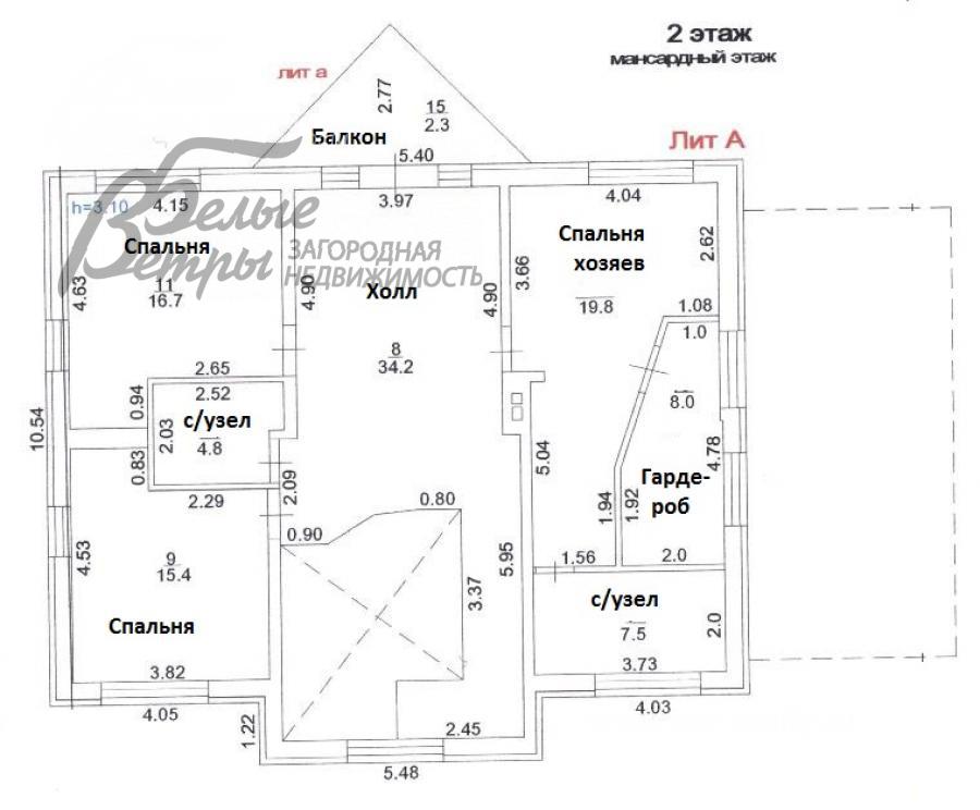 Дом Птичное  id 377-807 планировка2