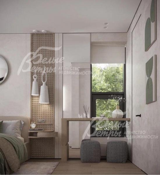 Главная спальня - визуализация проекта.