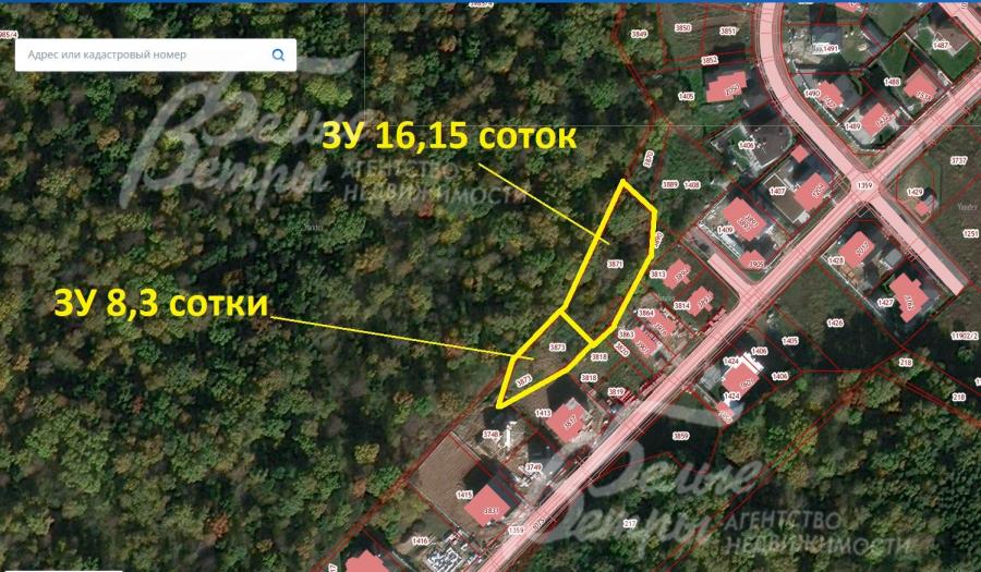 Участок у леса с хорошей транспортной доступностью