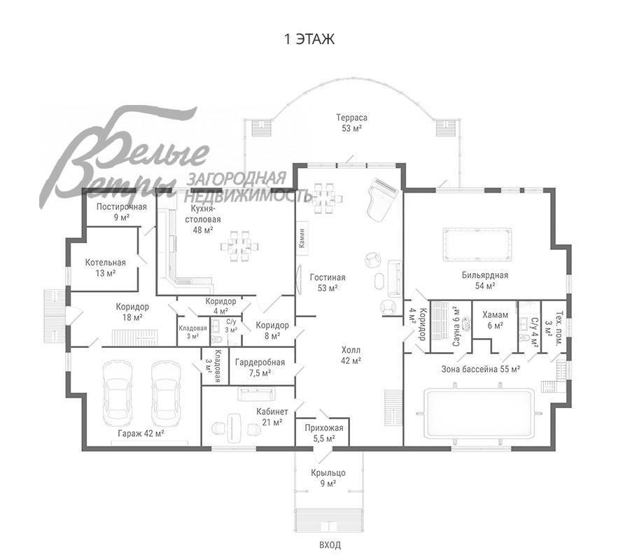 Дом Антоновка к/п Зименки id 171-826 планировка0