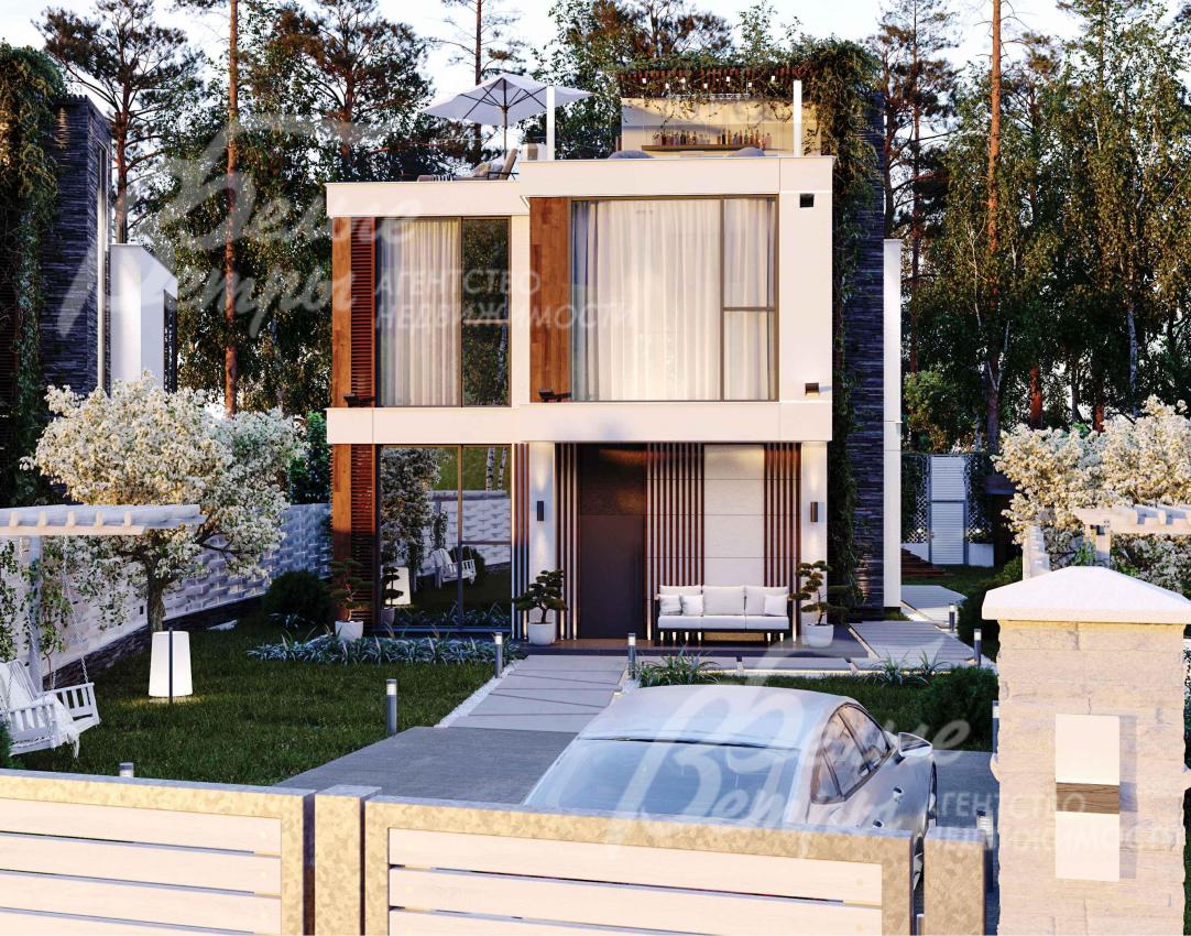 Визуализация: вариант оформления ландшафтного дизайна с плодовыми деревьями