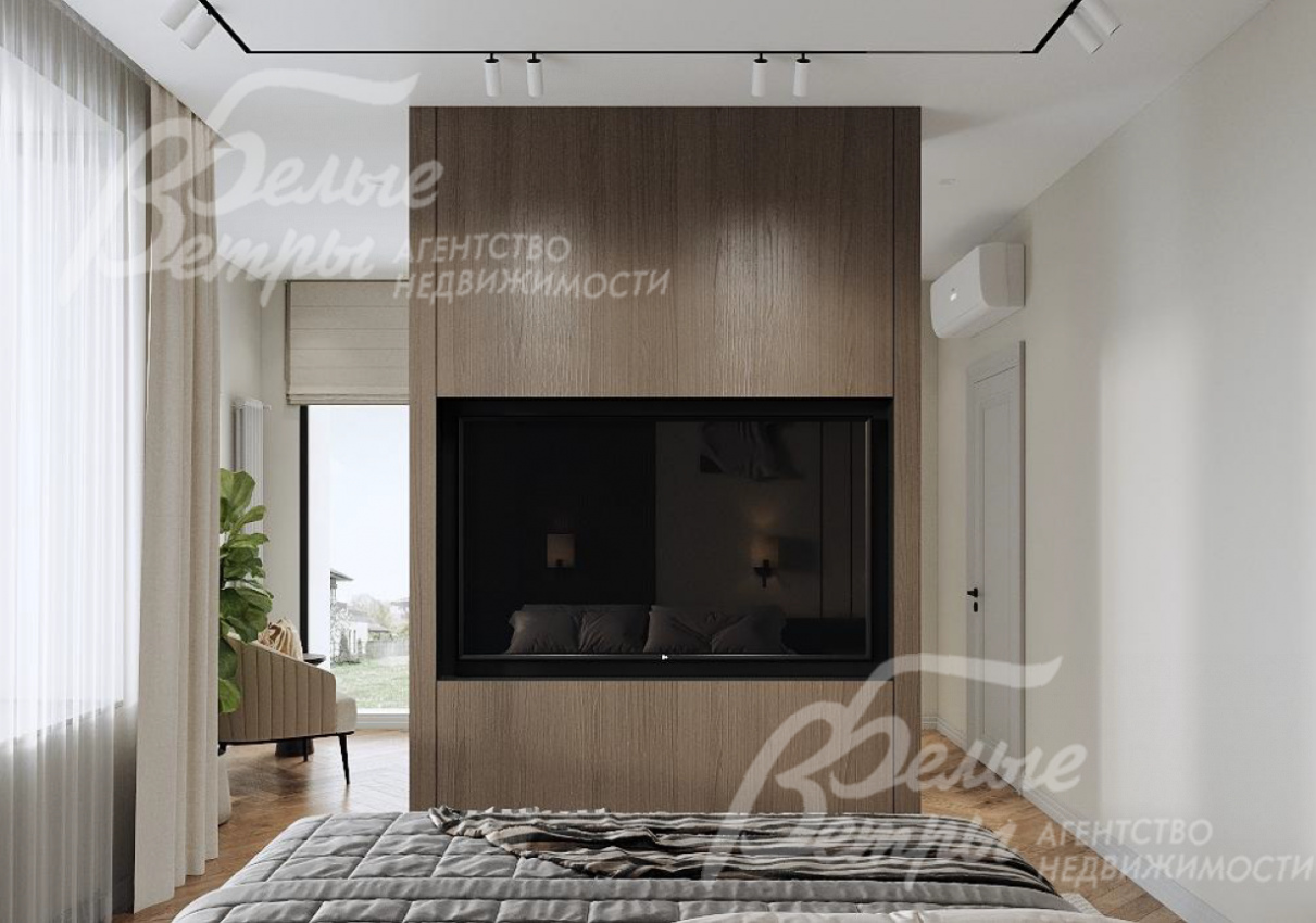 Визуализация мастер спальня