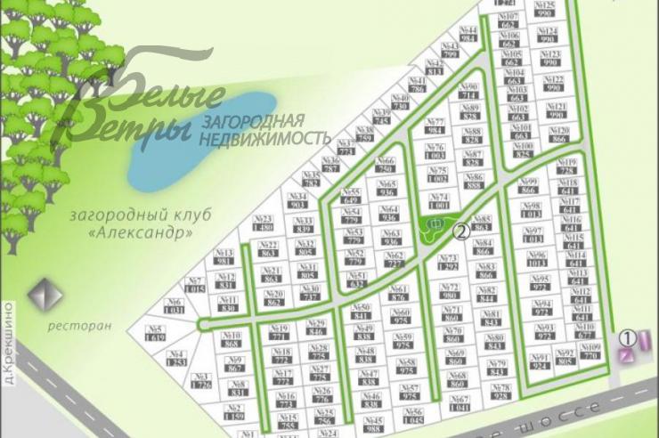Участок Черничные поля к/п Анкудиново id 295-203 планировка0