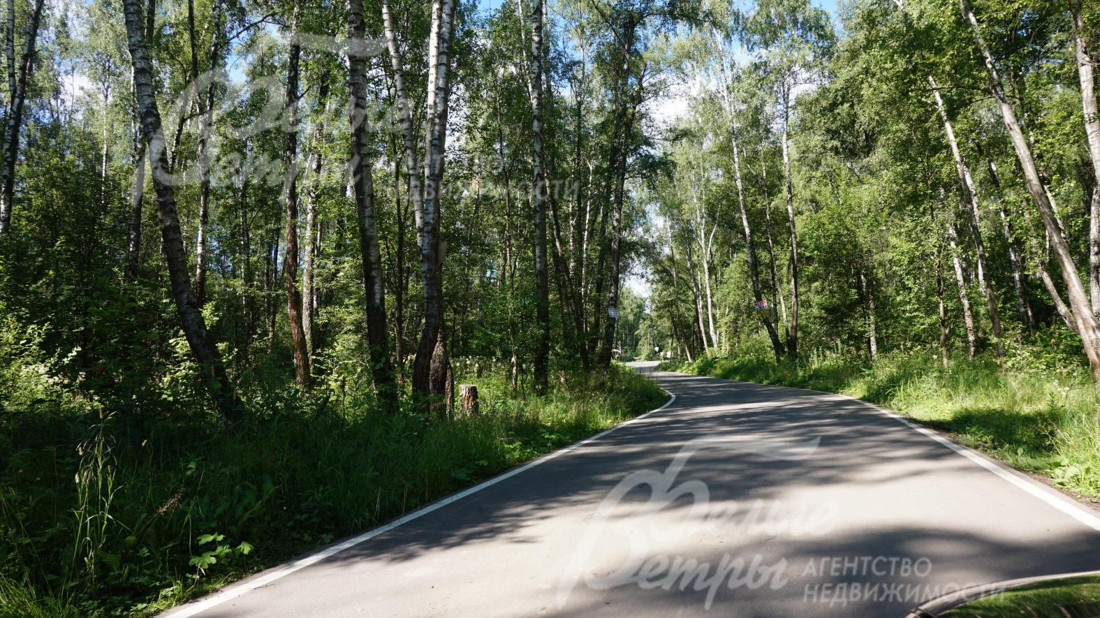 В поселок ведет асфальтированная двухполосная дорога