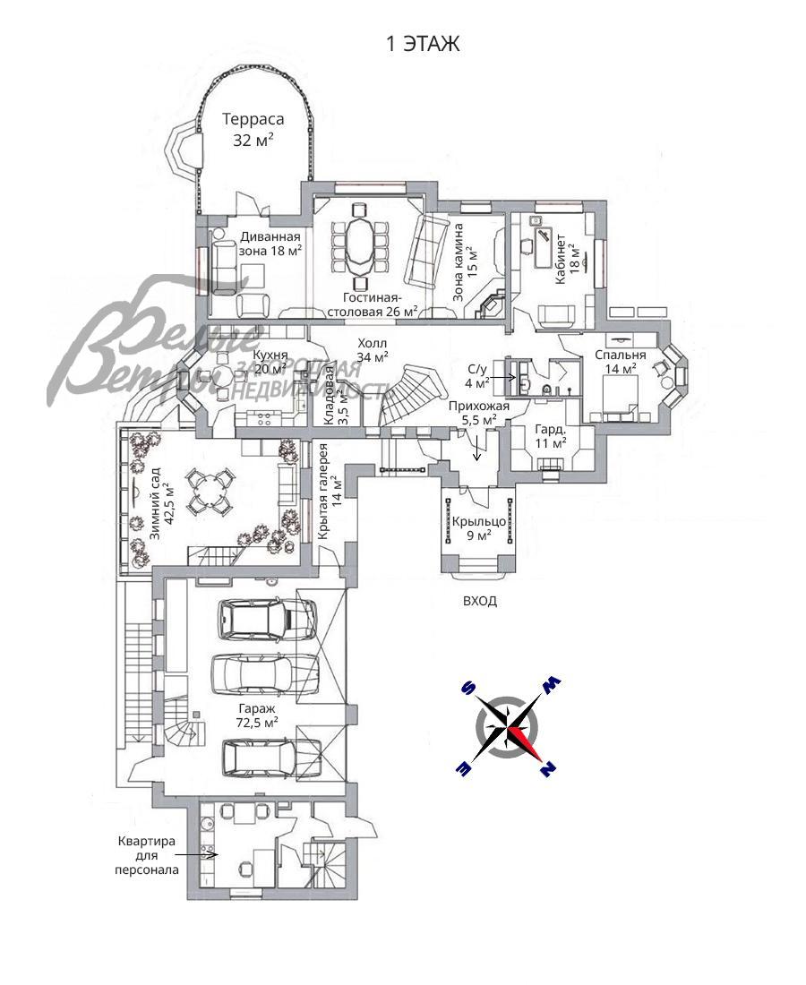 Дом Бельгийская Деревня к/п Летово id 102-903 планировка0