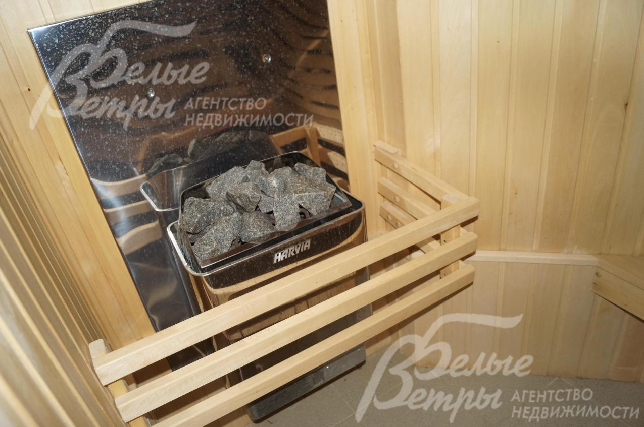 Электрическая сауна снабжена котлом Harvia