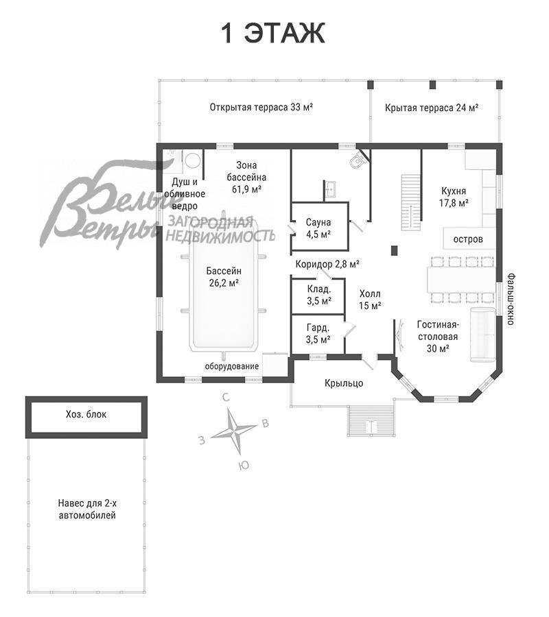 Дом Гайд Парк к/п Софьино id 330-845 планировка0