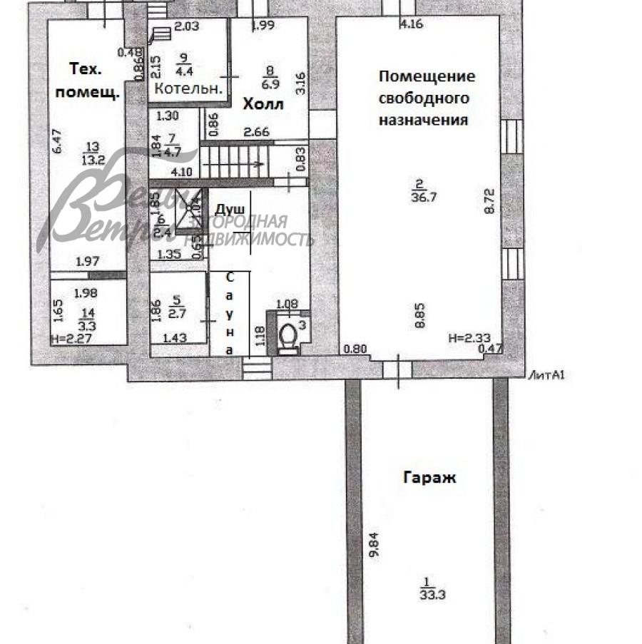Дом в аренду Милорадово  id 371-007 планировка0