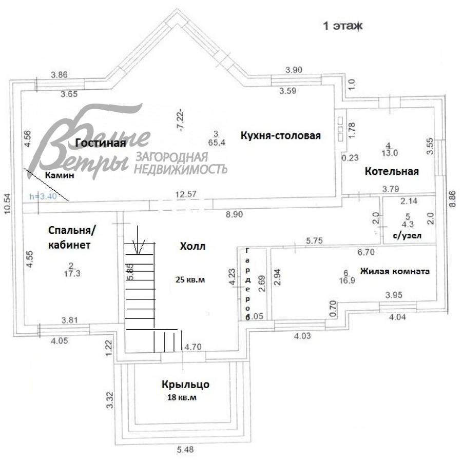Дом Птичное  id 377-807 планировка1