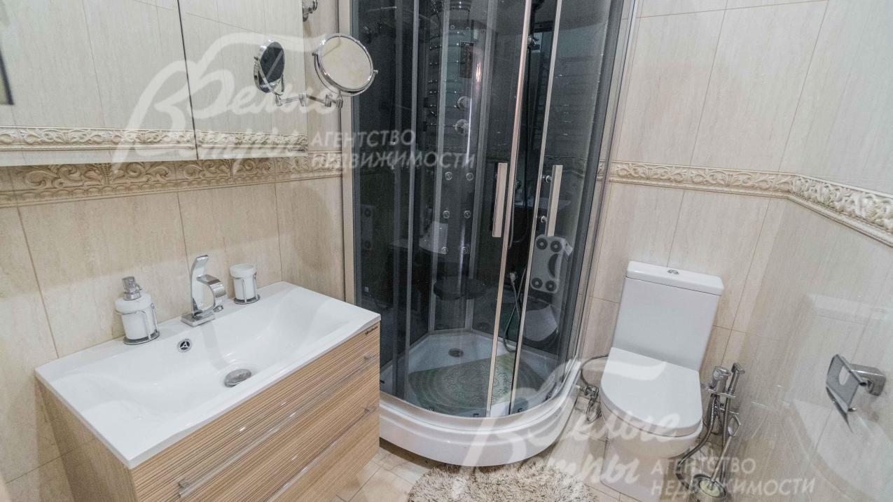 Санузел 3,3 кв.м с душевой в спальне